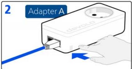 DEVOLO 2CPL550 PT2+2 E BCC - Cryptage d'un nouveau réseau dlan avec deux adaptateurs - 2