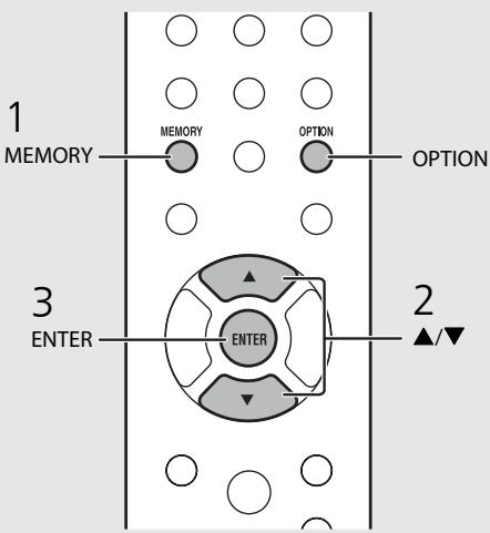 YAMAHA MCR-N8Z70D - Préenregistrement de stations DAB - 2