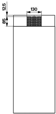 FABER RONDA 370 BLANCHE - Encombrement - 2