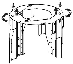 FABER RONDA 370 BLANCHE - FIXATION DU TREILLIS - 1