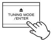TEAC CR-H206I-S - Appuyez sur la touche TUNING mode pour sélectionner le mode de syntonisation. - 1