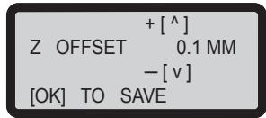X¥Z PRINTING DA ViNCi INR WiFic - Ajustement des réglages z OFFSET - 2