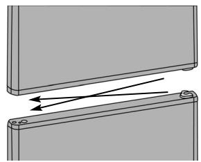 DE DIETRICH DKP 837 B NOIR LAQUE - Inversion du sens d'ouverture des portes - 3