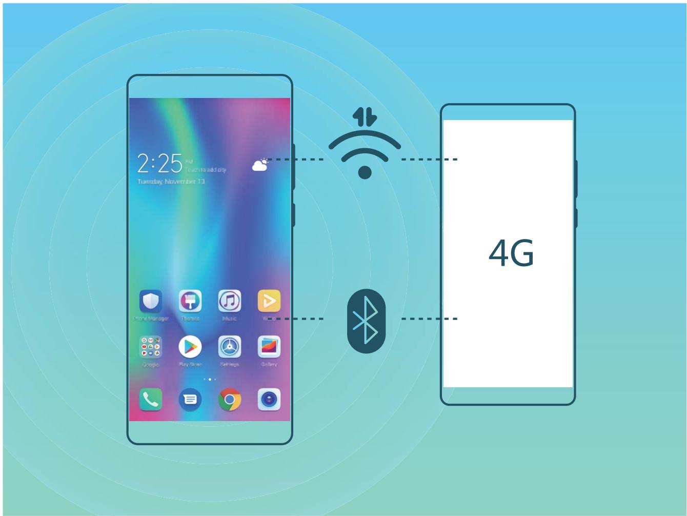 HONOR Smartphone10 LITE BLUE - Partager vous réseau mobile avec d'autres appareils - 1