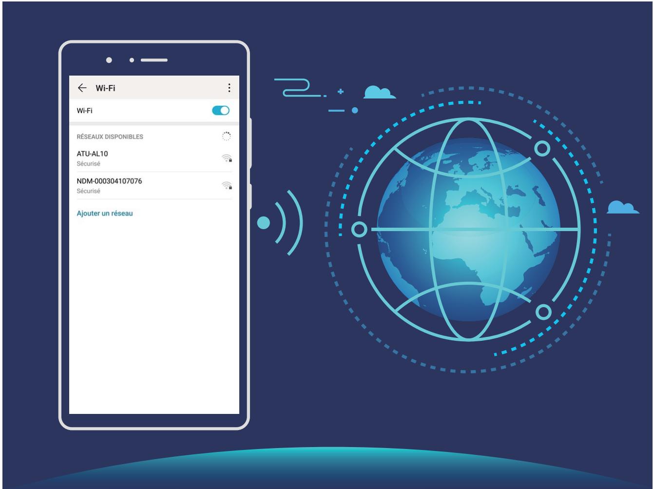 HONOR Smartphone10 LITE BLUE - Se connecter au Wi-Fi - 1