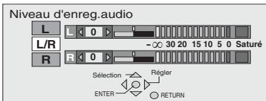 PANASONIC DMR-E500H - Pour régler le niveau sonore d'enregistrement - 1