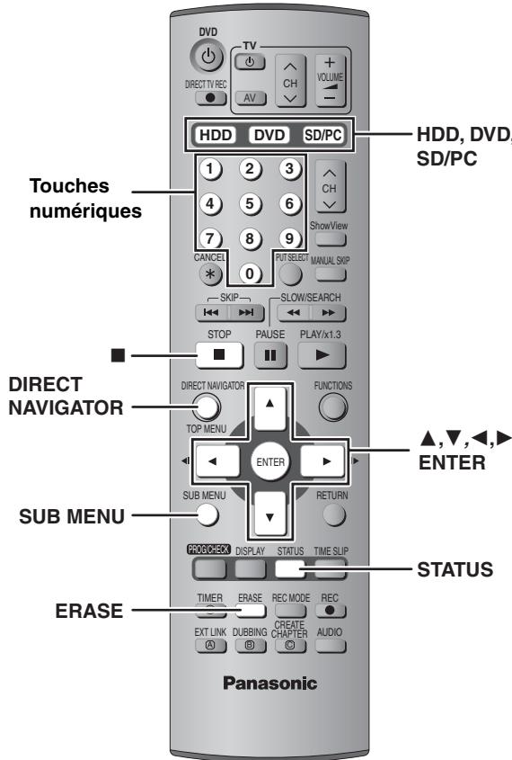 PANASONIC DMR-E500H - Affectation d'un nom aux dossiers et aux fichiers - 2