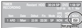 PANASONIC DMR-E500H - Renouvellement automatique de l'enregistrement - 1