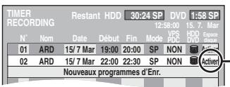 PANASONIC DMR-E500H - Appuyez sur [ENTER]. - 1