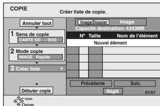 PANASONIC DMR-E500H - Copie avec utilisation de la liste de copie - 2