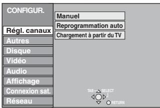 PANASONIC DMR-E500H - Sélection du type et du format du téléviseur - 2