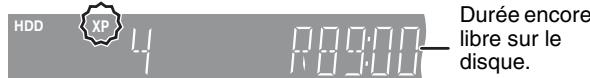 PANASONIC DMR-E500H - Appuyez sur [REC MODE] pourchoisir le mode d'enregistrement (XP, SP, LP ou EP). - 1