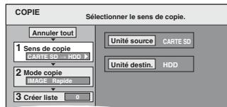 PANASONIC DMR-E500H - Copie avec utilisation de la liste de copie - 1