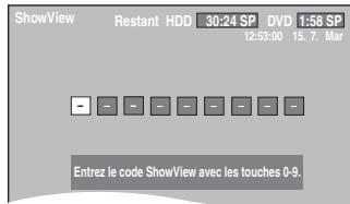 PANASONIC DMR-E500H - Utilisation des codes showview pour réaliser des enregistrements par minuterie - 1