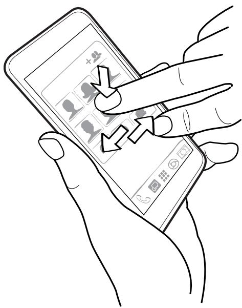 HP ONE M9 - Déplacer un widget ou une icône - 1