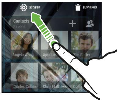 HP ONE M9 - Modifier les paramètres d'un widget - 1
