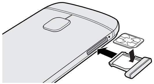 HP ONE M9 - Insérer une carte nano SIM - 2