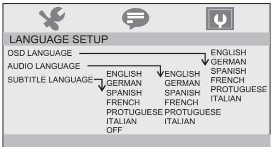 TAKARA VIC220 - Paramètres linguistiques - 1