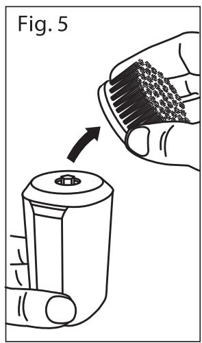 REMINGTON FC500 - Retrait de la tête de brosse: - 1