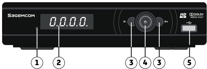 SAGEMCOM DT83HD - Face avant du récepteur - 1