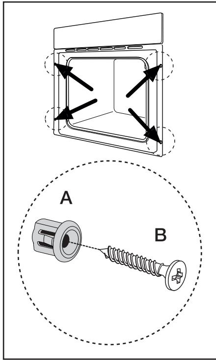 FAURE FYB562W - Fixation dans le meuble - 1