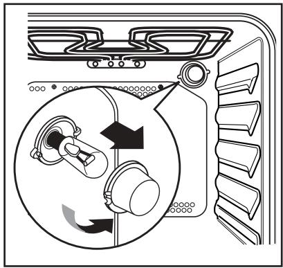 FAURE FYB562W - Remplacement de la lampe du four - 2