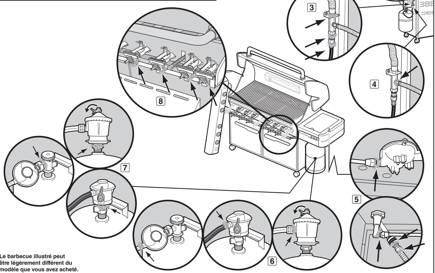 WEBER SUMMIT S670 - Remontez la console de contrôle gaz. - 2