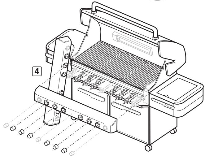 WEBER SUMMIT S670 - Déposez la console de contrôle gaz - 3