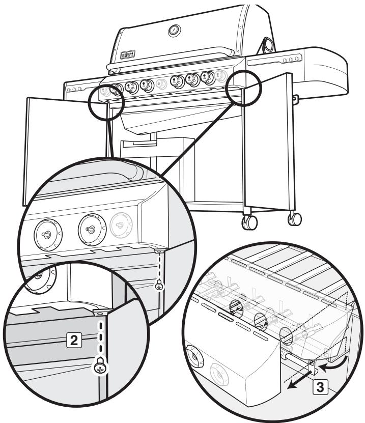WEBER SUMMIT S670 - Déposez la console de contrôle gaz - 2