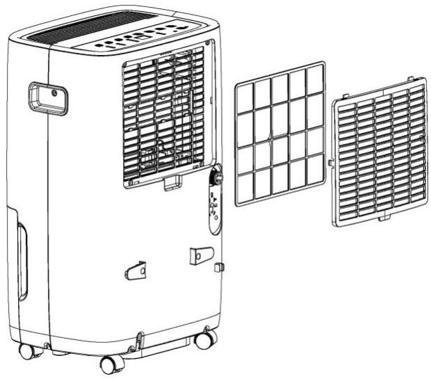 DARTY SANEHUMIDIFICATEUR2348 - - To clean the air filter - 1