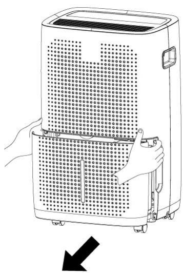 DARTY SANEHUMIDIFICATEUR2348 - Vaciar el tanque de agua - 1