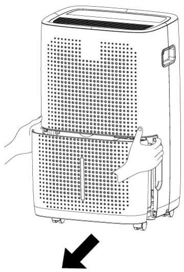 DARTY SANEHUMIDIFICATEUR2348 - Empty the water tank - 1