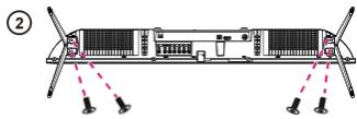 JVC LT-32FV140 - Attaching the Stand - 2
