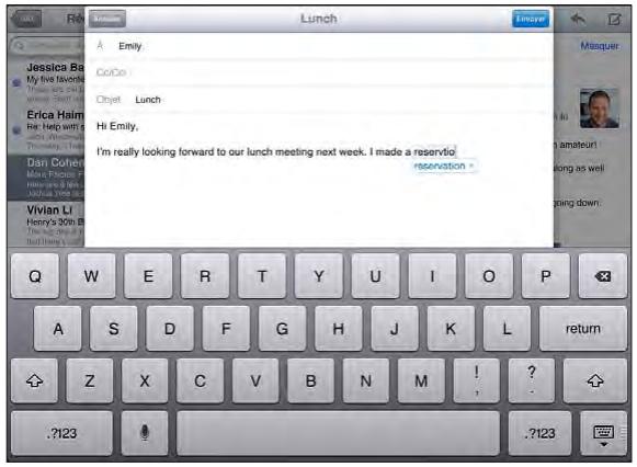 APPLE IPAD MINI 166 - Correction automatique et vérification de l'orthographe - 1