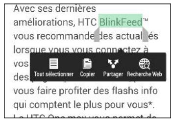 HTC ONE M8 - Sélectionner, copier et coller du texte - 1
