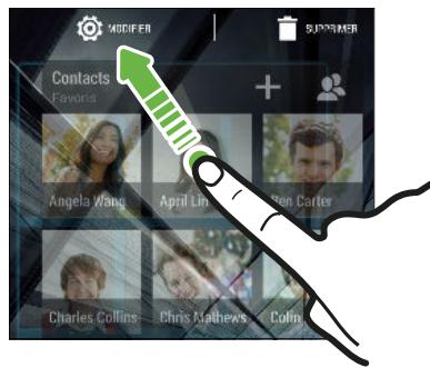 HTC ONE M8 - Modifier les paramètres d'un widget - 1