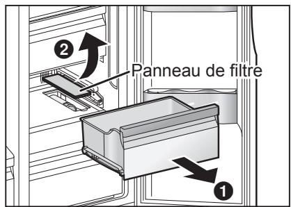 PANASONIC NR-B53VW2-WF - Remplacement du filtre - 1