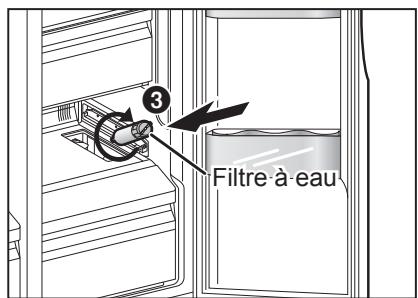 PANASONIC NR-B53VW2-WF - Mise en place du filtre à eau - 2