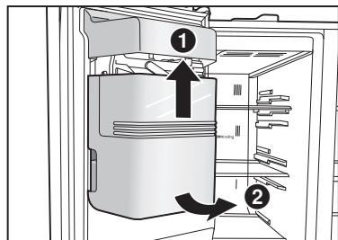 PANASONIC NR-B53VW2-WF - Égoutoir et bac de récupération d'eau du distributeur eau/glace - 6