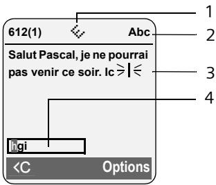 SIEMENS S455 - Réduction de SMS (avec saisie intuitive) - 1