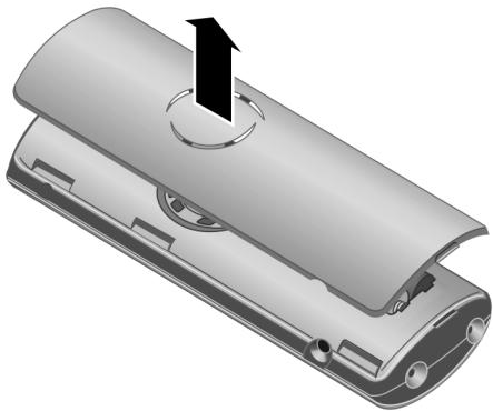 SIEMENS S455 - Ouvrir le couvercle de la batterie - 1