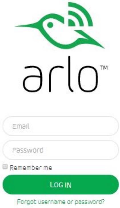 arlo™ Email Password Remember me LOG IN Forgot username or password?