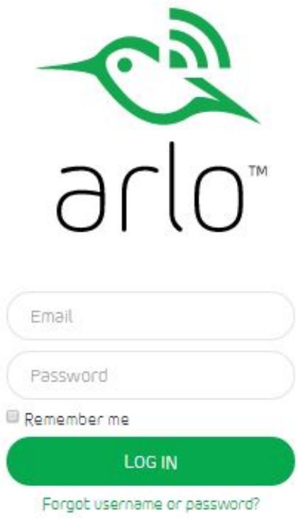 arlo™ Email Password Remember me LOG IN Forgot username or password?