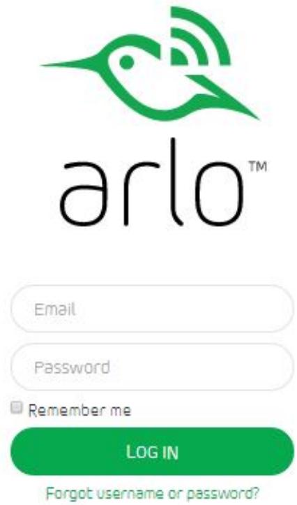 arlo™ Email Password Remember me LOG IN Forgot username or password?