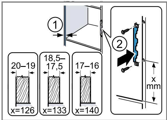 SIEMENS BES23LMB1F - Preparazione del mobile a pensile - 1
