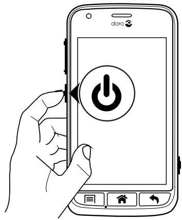 DORO LiIBERTO 820 MiNi NOIR SENIOR - Allumer le téléphone - 1