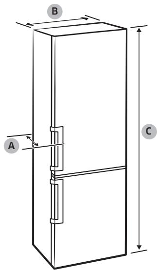 SAMSUNG RB38A7B5D41 - Dégagement - 2