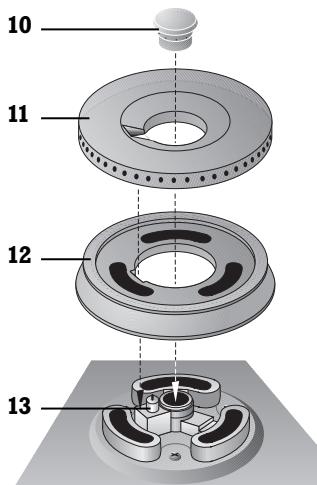 GAGGENAU CG 492-110F - Éléments des brûleurs - 1
