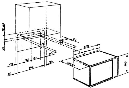 DE DIETRICH FB4111F - Fixation au MUR - 1