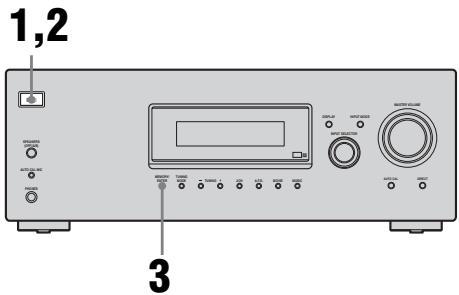 SONY STR-DG510 - Exécution des opérations de configuration initiale - 1